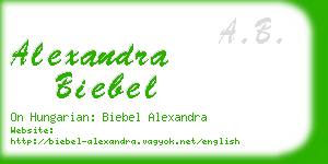 alexandra biebel business card